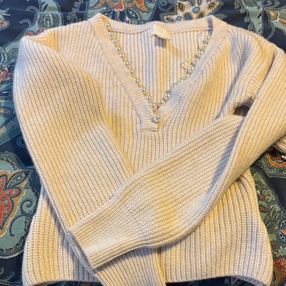 H&M Cream Ribbed Sweater - Picture 4 of 4